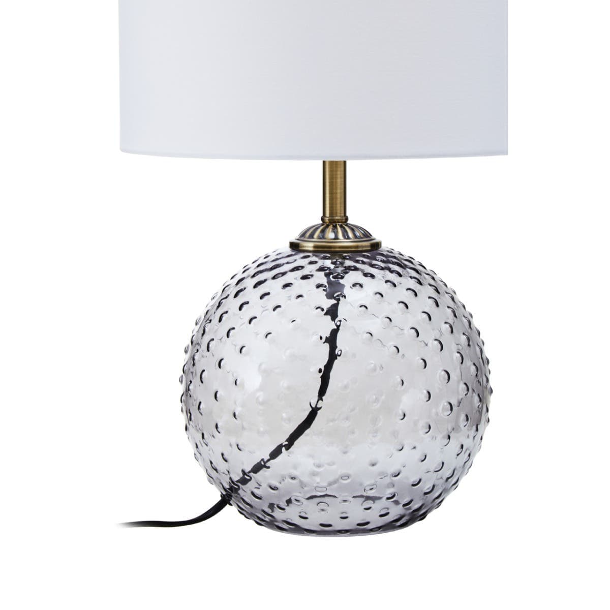 Noosa & Co. Lighting Noa Grey Glass Table Lamp House of Isabella UK