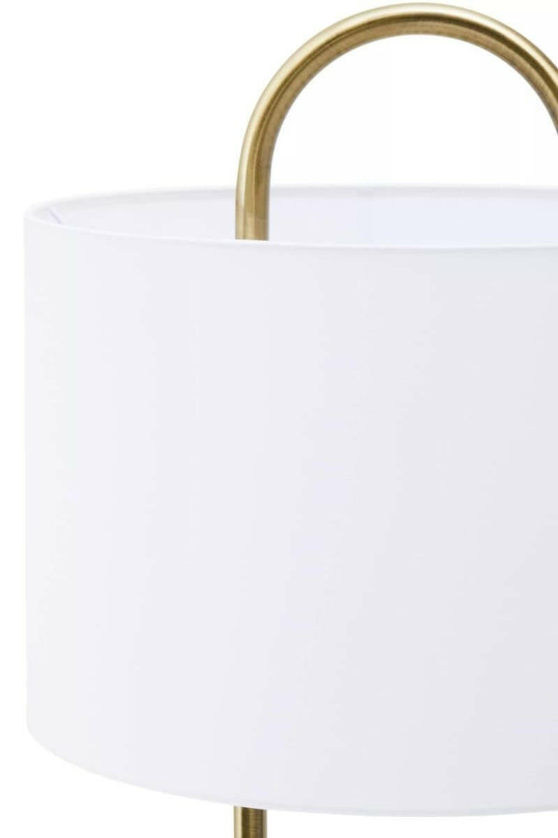 Nolan White And Gold Floor Lamp.