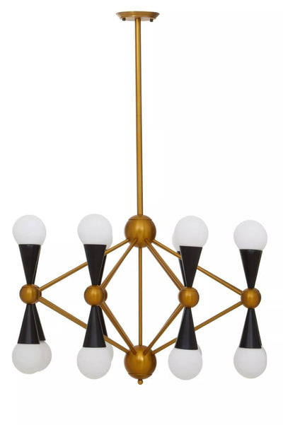 Noosa & Co. Lighting Orko Brass And Black Metal Pendant Light House of Isabella UK