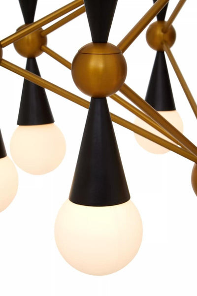 Noosa & Co. Lighting Orko Brass And Black Metal Pendant Light House of Isabella UK