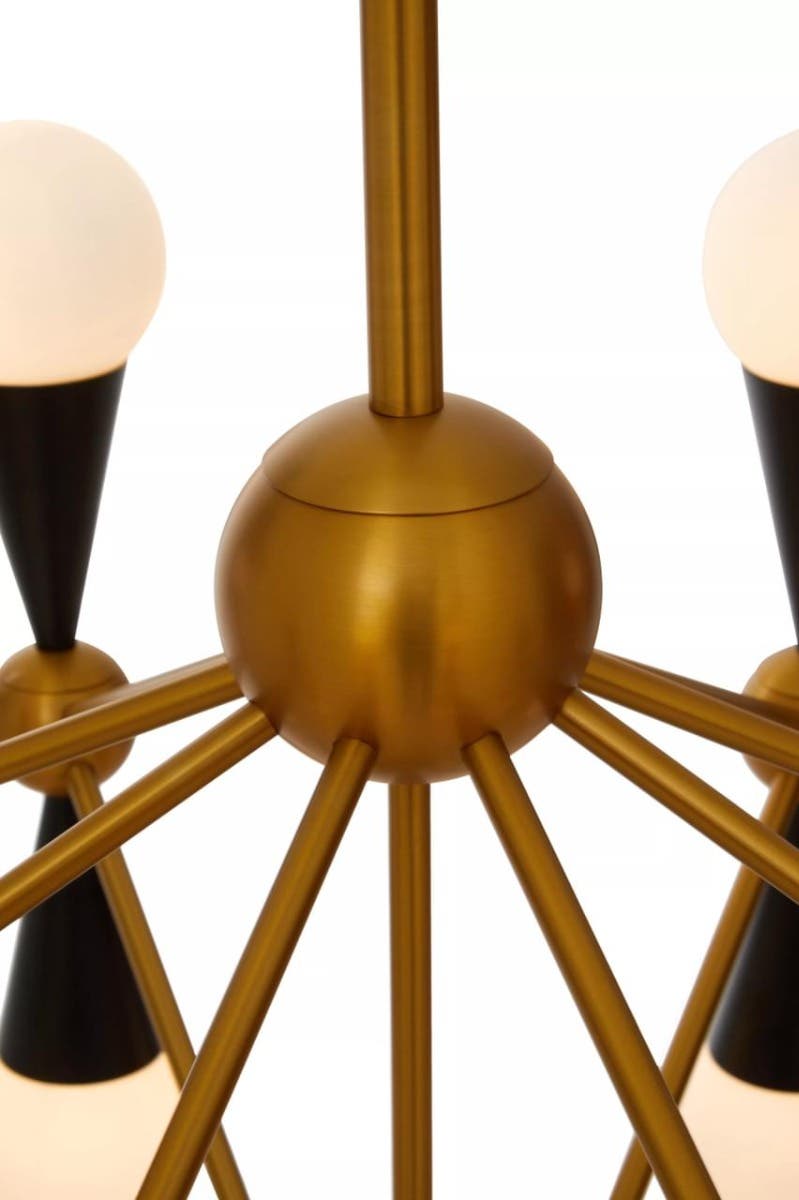 Noosa & Co. Lighting Orko Brass And Black Metal Pendant Light House of Isabella UK