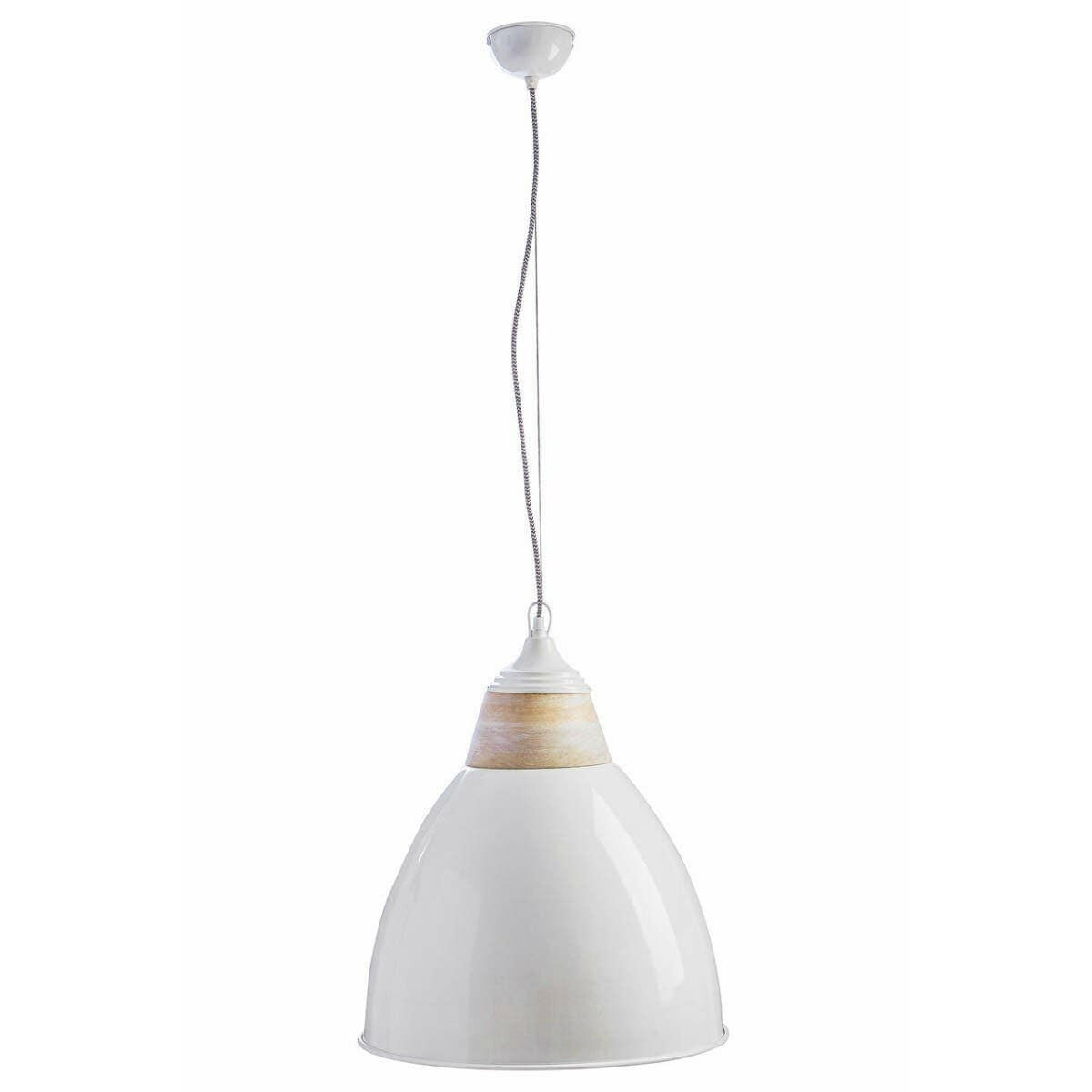 Oslo Large White Bell Shaped Pendant Light.