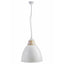 Oslo Large White Bell Shaped Pendant Light.