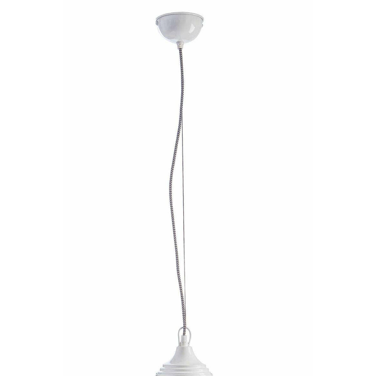 Oslo Large White Bell Shaped Pendant Light.