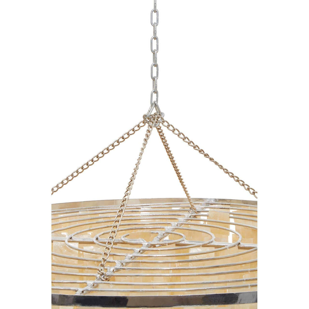 Palu Natural And Gold Shade Pendant.