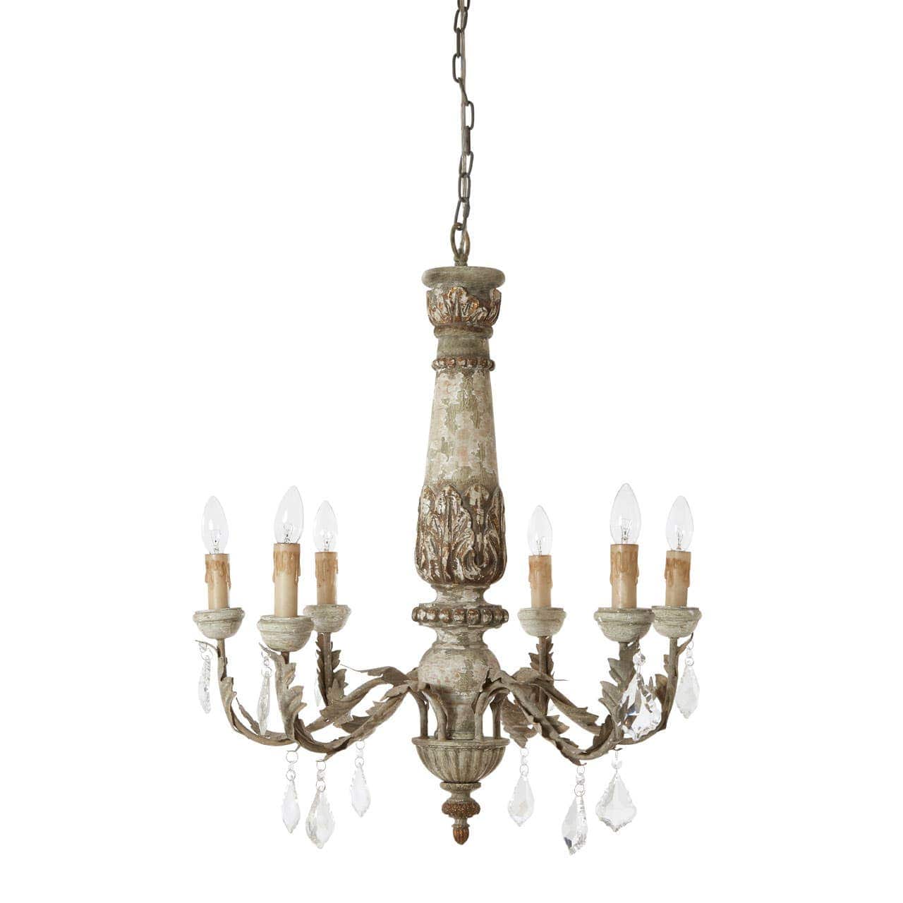 Noosa & Co. Lighting Pavatti 6 Arm Chandelier House of Isabella UK