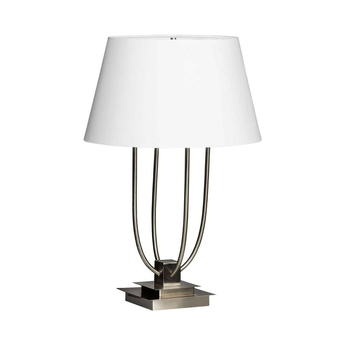Regents Park Satin Nickel Finish Table Lamp.