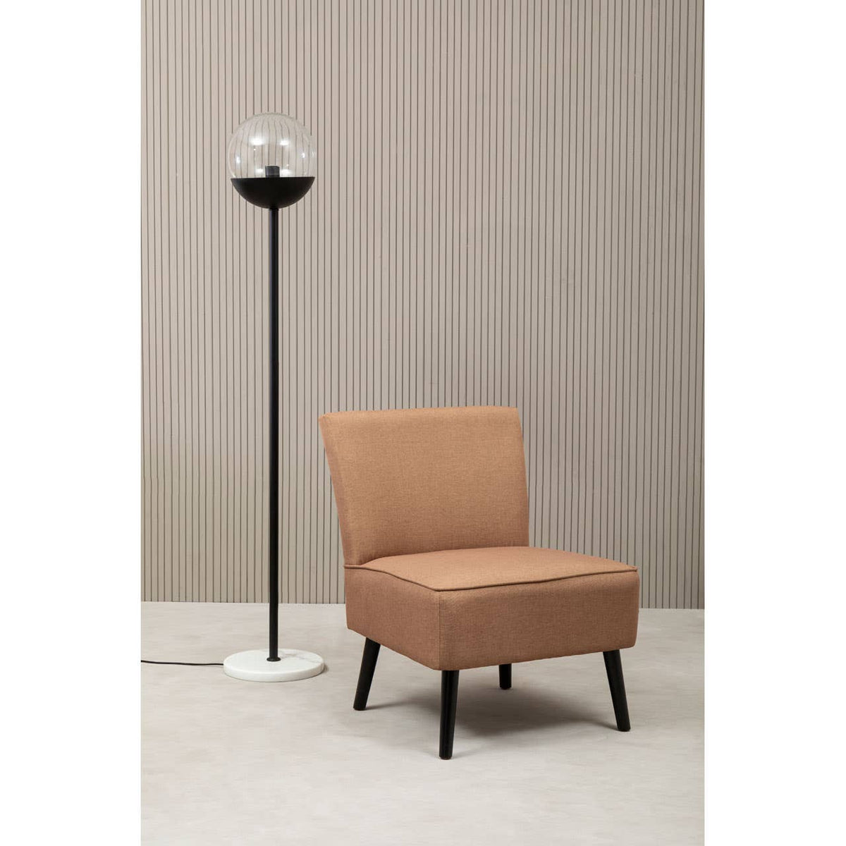 Revive Black Finish Metal Floor Lamp.