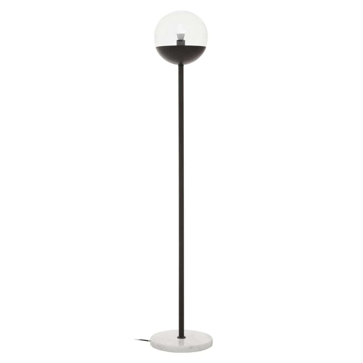 Revive Black Finish Metal Floor Lamp.