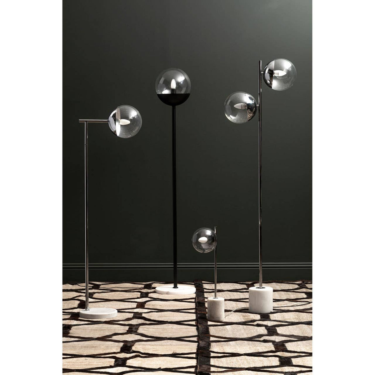 Revive Chrome Finish 2 Light Floor Lamp.