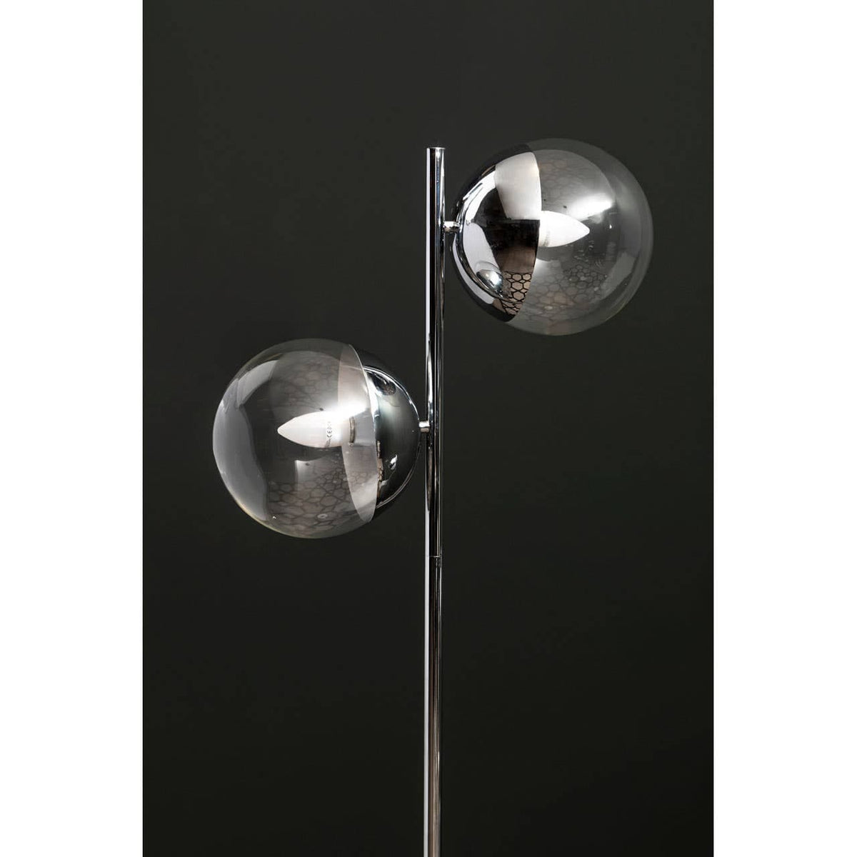 Revive Chrome Finish 2 Light Floor Lamp.