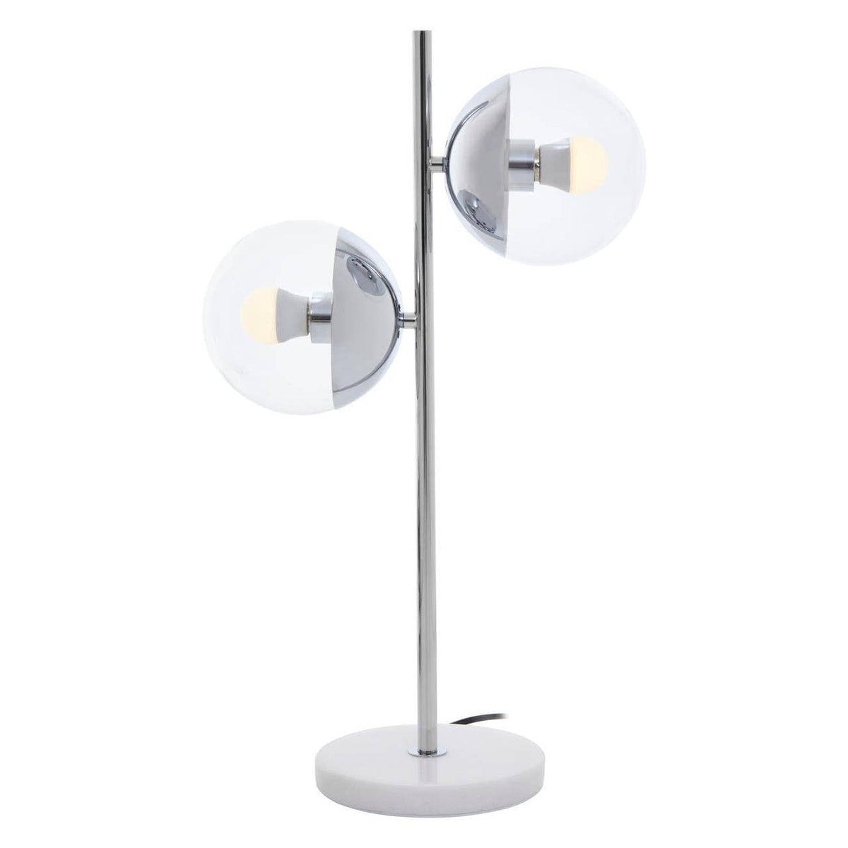Revive Chrome Finish 2 Light Table Lamp.