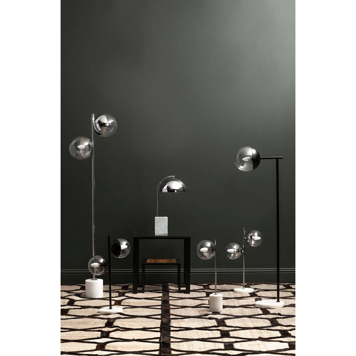Revive Chrome Finish 2 Light Table Lamp.