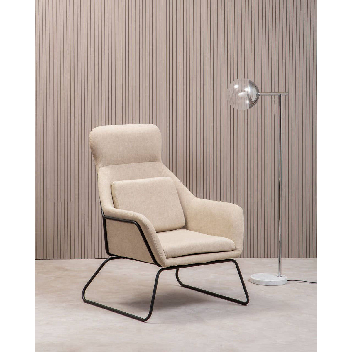 Revive Chrome Finish Floor Lamp.