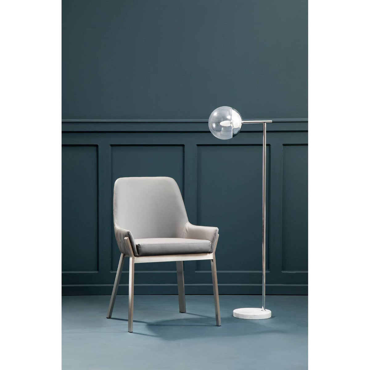 Revive Chrome Finish Floor Lamp.