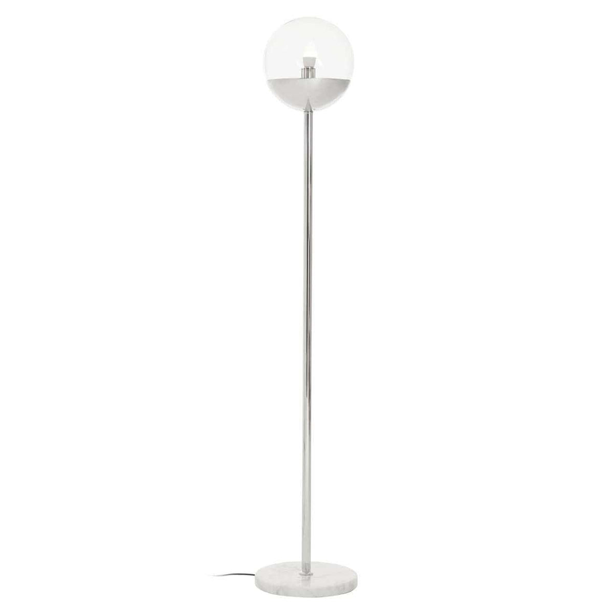Revive Chrome Finish Metal Floor Lamp.