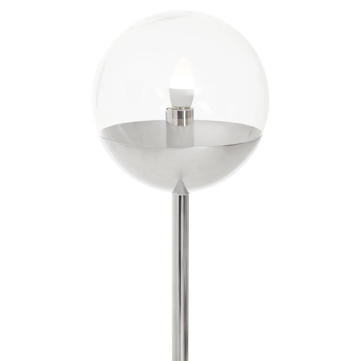 Revive Chrome Finish Metal Floor Lamp.
