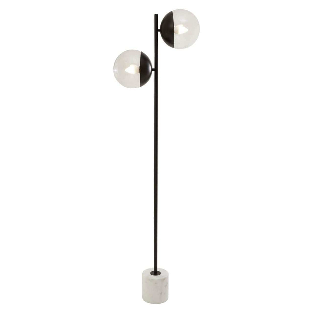Revive Two Light Black Floor Lamp.