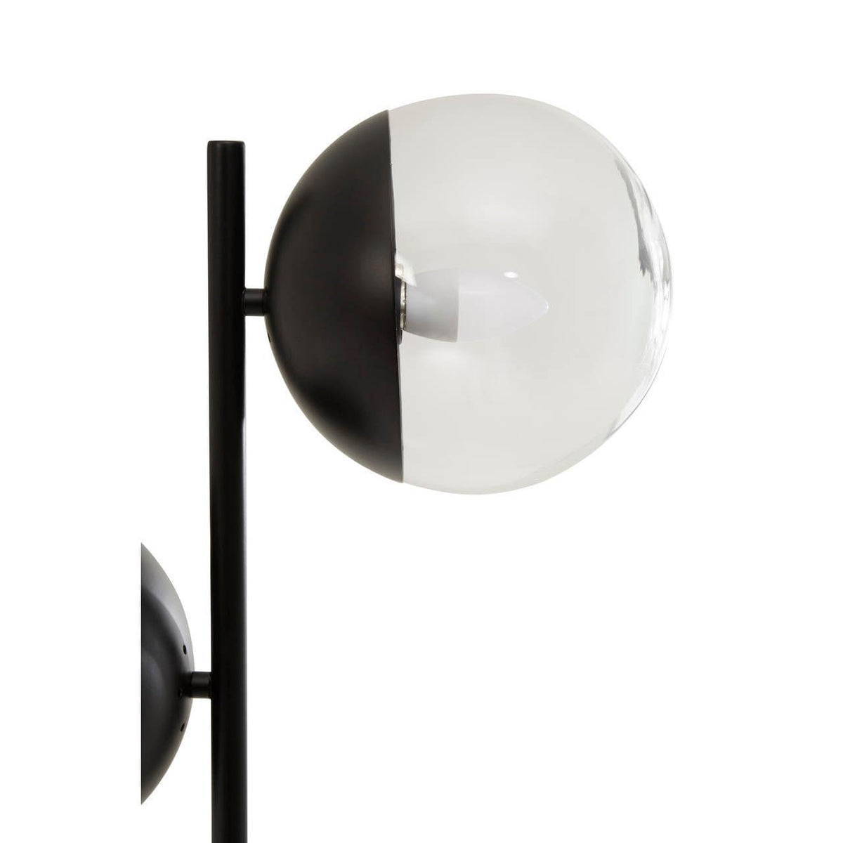 Revive Two Light Black Floor Lamp.