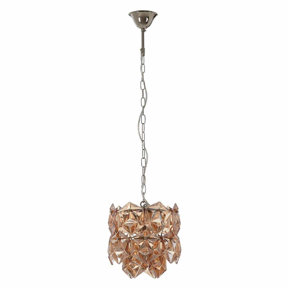 Rydello Small Amber Glass Chandelier.