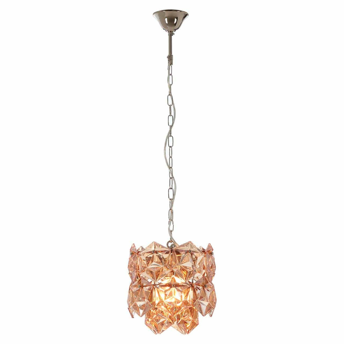 Rydello Small Amber Glass Chandelier.