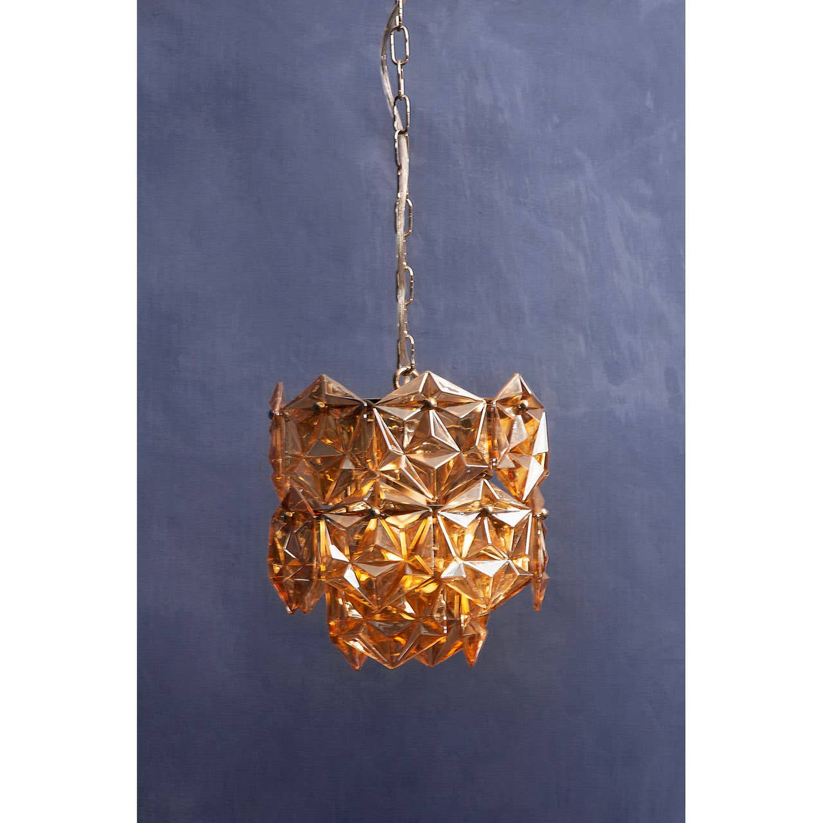 Rydello Small Amber Glass Chandelier.
