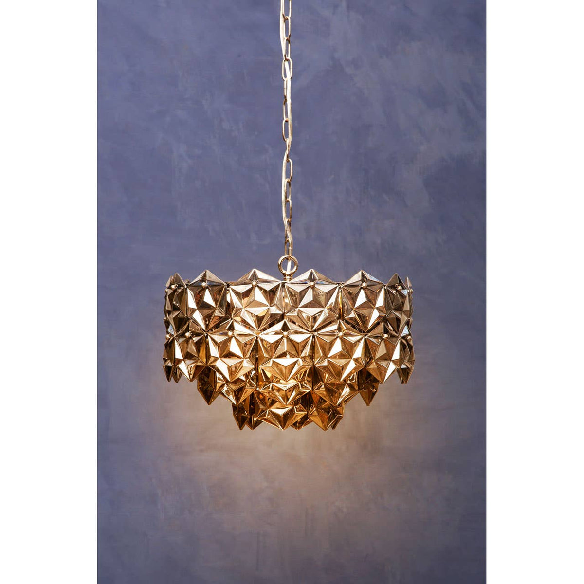 Rydello Smoked Grey Glass Chandelier.