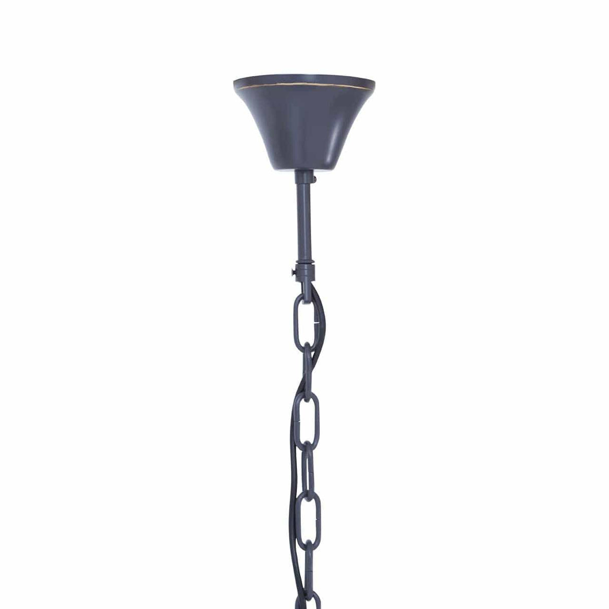 Salasco 3 Tier Black Finish Glass Chandelier.