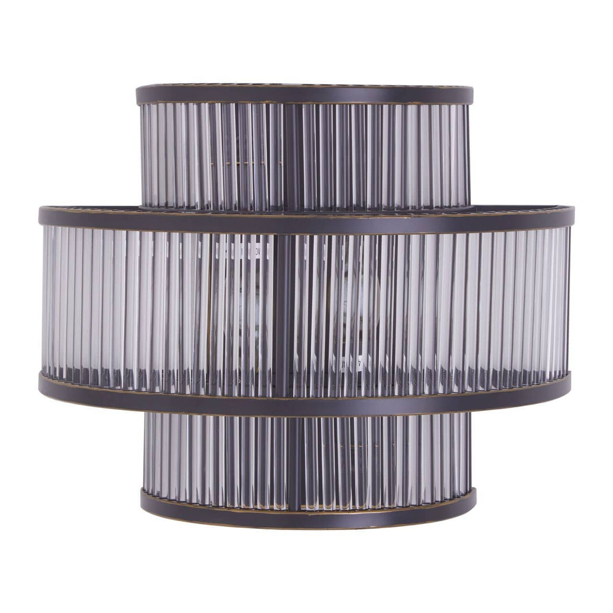 Salasco 3 Tier Black Finish Glass Wall Light.