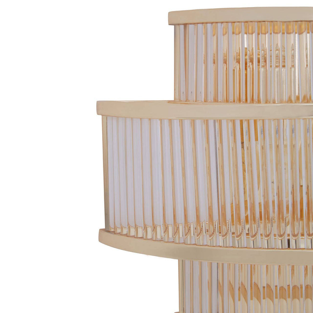 Salasco 3 Tier Gold Finish Glass Wall Light.