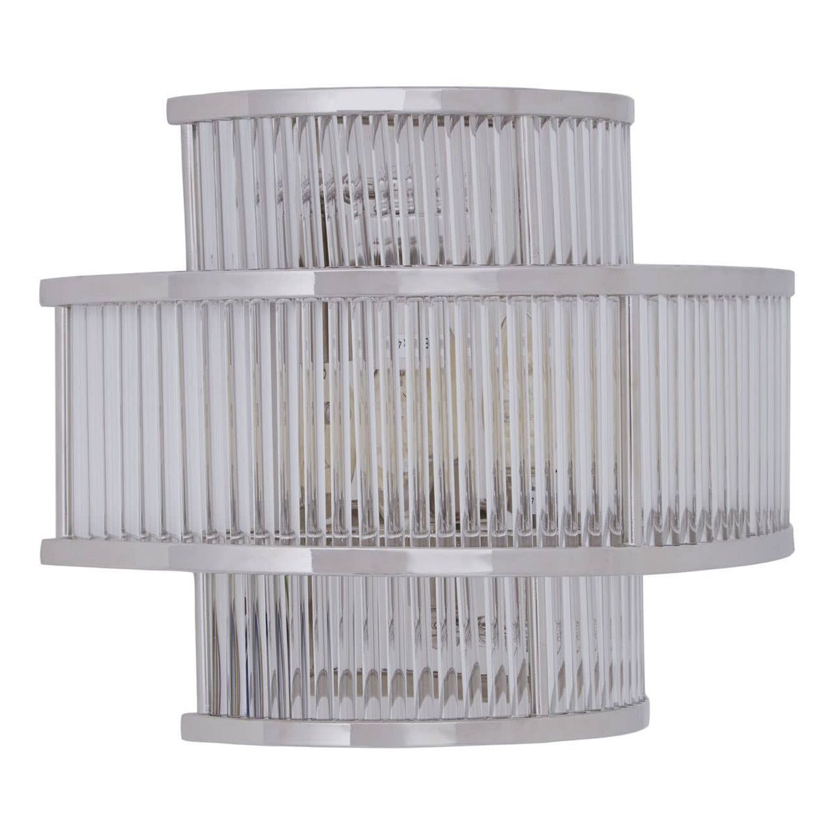 Salasco 3 Tier Nickel Finish Glass Wall Light.
