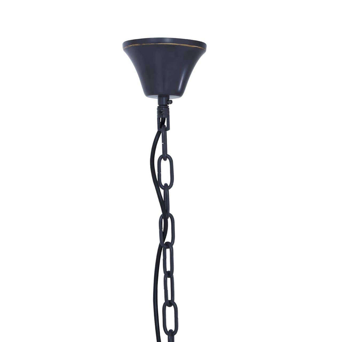Salasco Black Finish 3 Tiered Glass Chandelier.