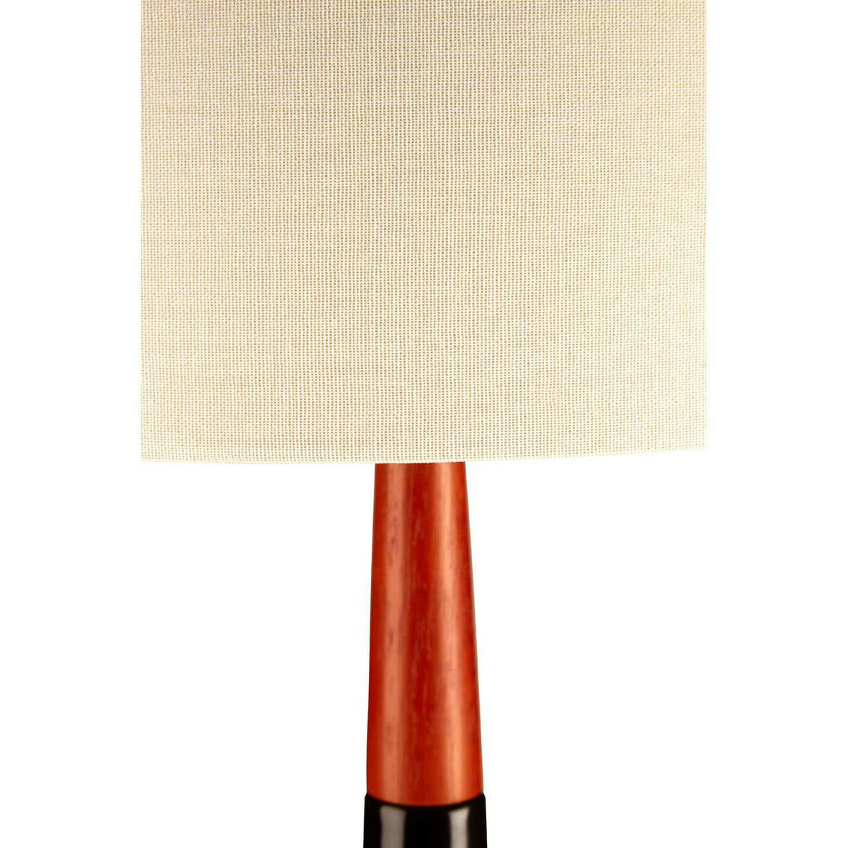Sirus Table Lamp With Wood And Ceramic Base.