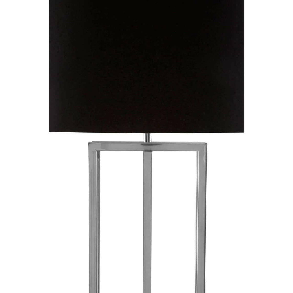 Skye Nickel Finish Rectangular Floor Lamp.