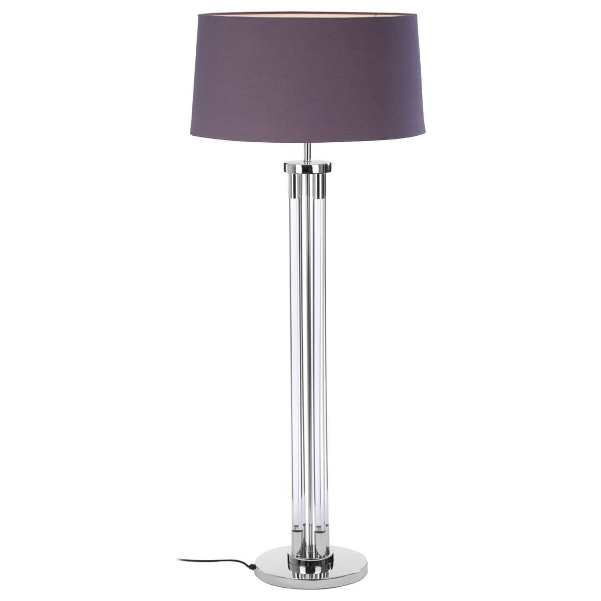 Skye Tall Acrylic / Tubular Base Floor Lamp.