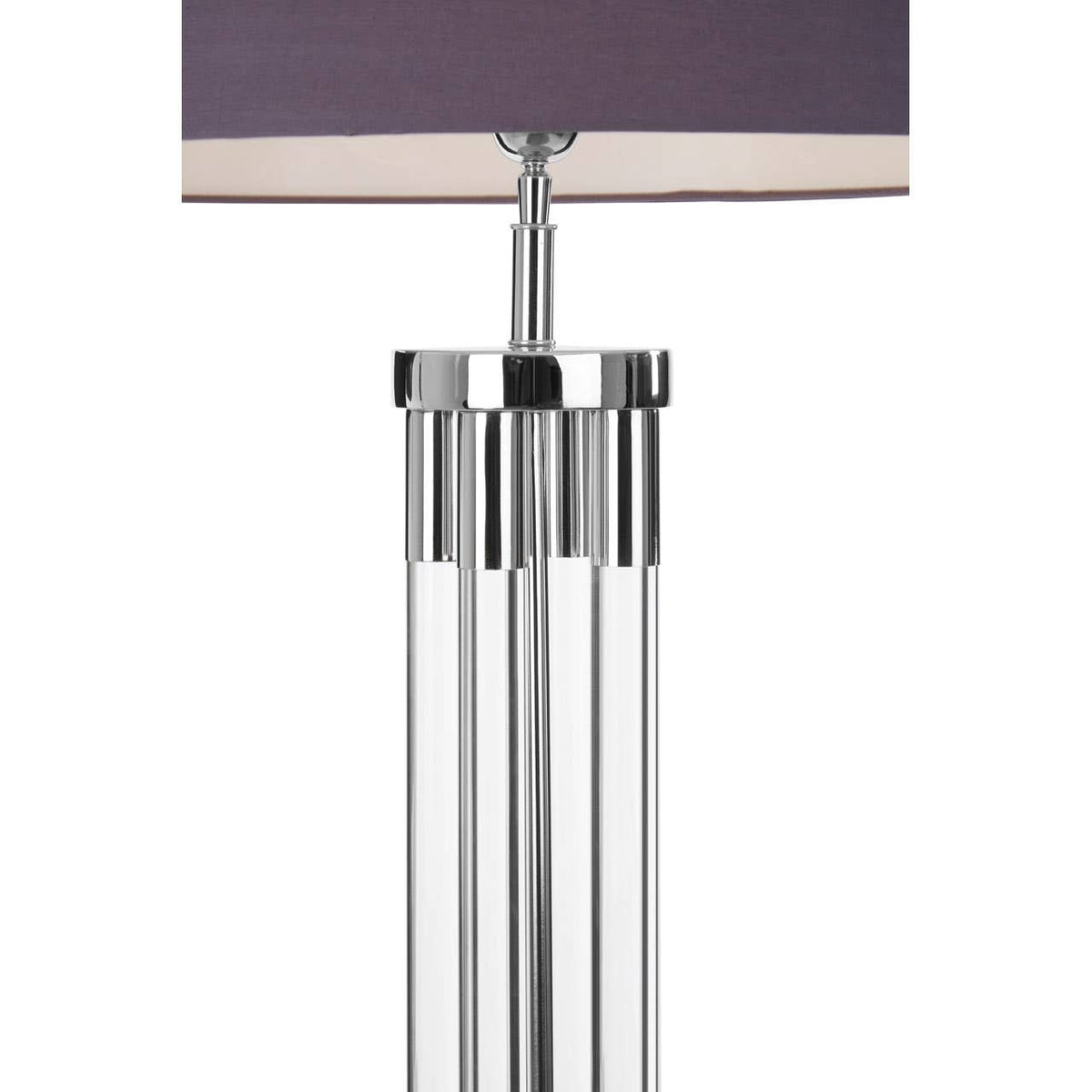 Skye Tall Acrylic / Tubular Base Floor Lamp.