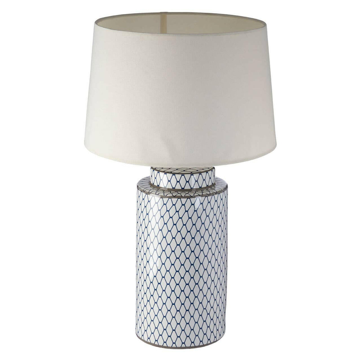 Sorino Ceramic Table Lamp And Cream Shade.