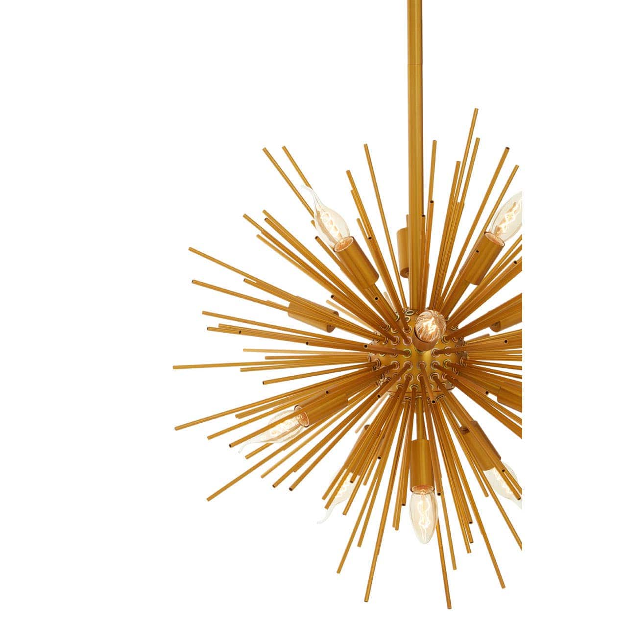 Noosa & Co. Lighting Spike Brass Finish Metal Pendant Light House of Isabella UK