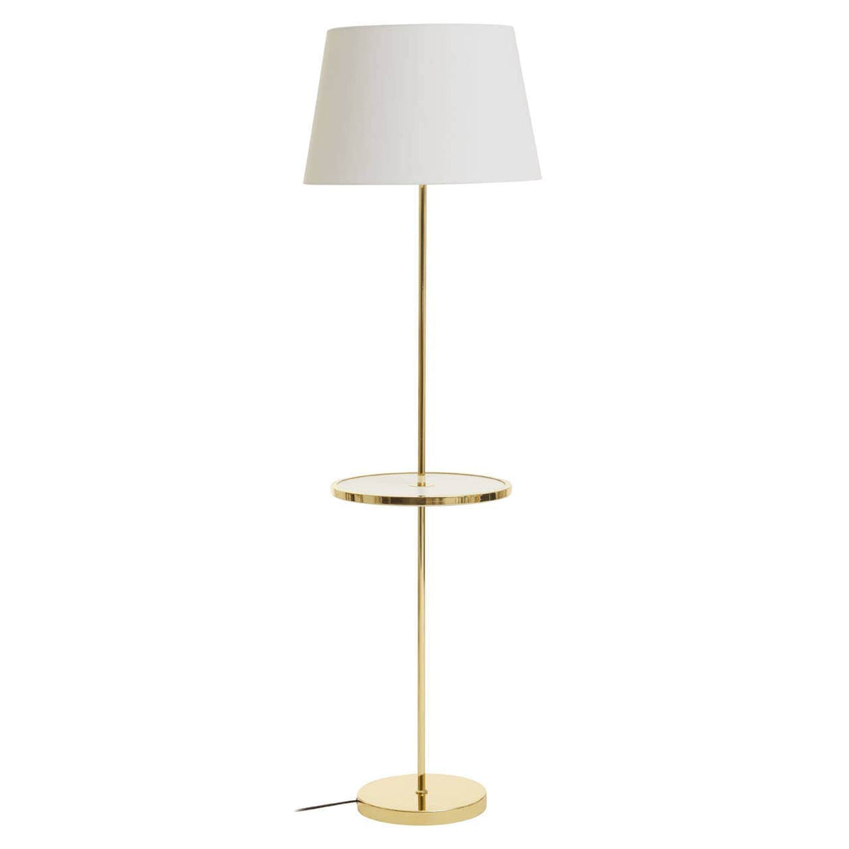 Stockholm Shiny Brass Tapered Table Lamp.