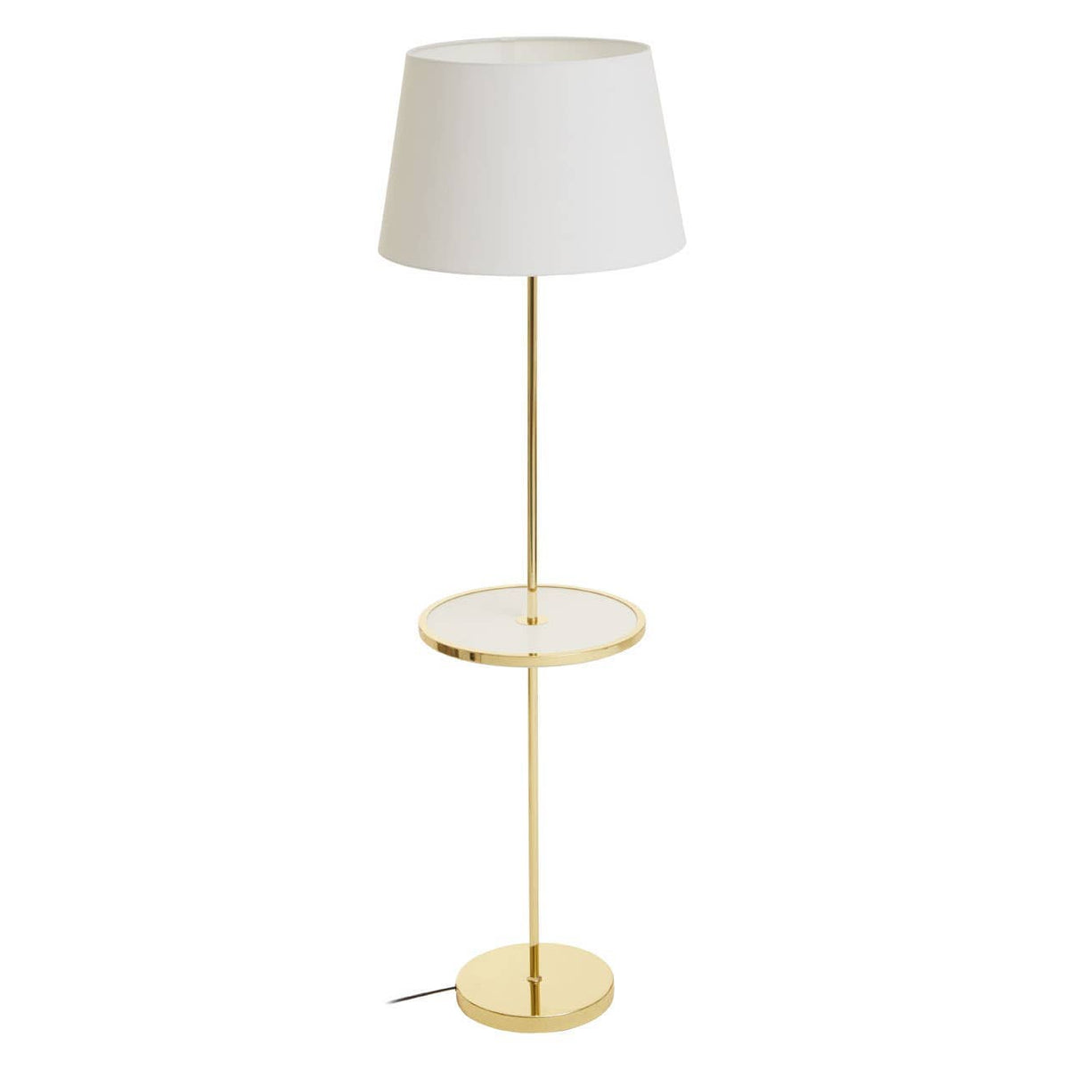 Stockholm Shiny Brass Tapered Table Lamp.