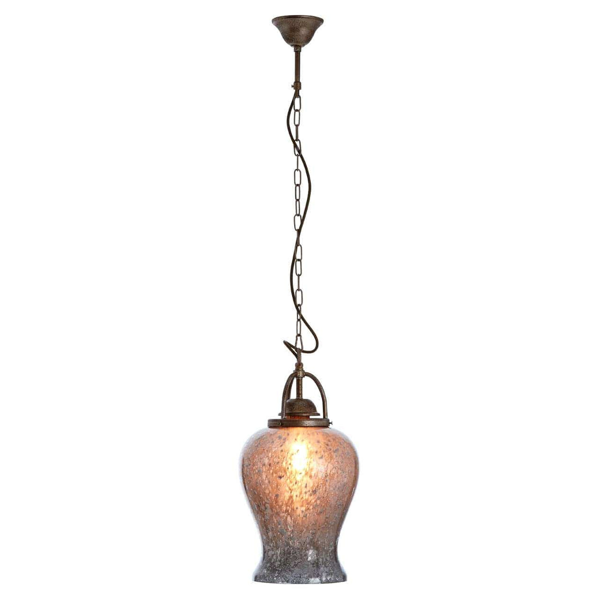 Terina Antique Silver Finish Pendant Light.