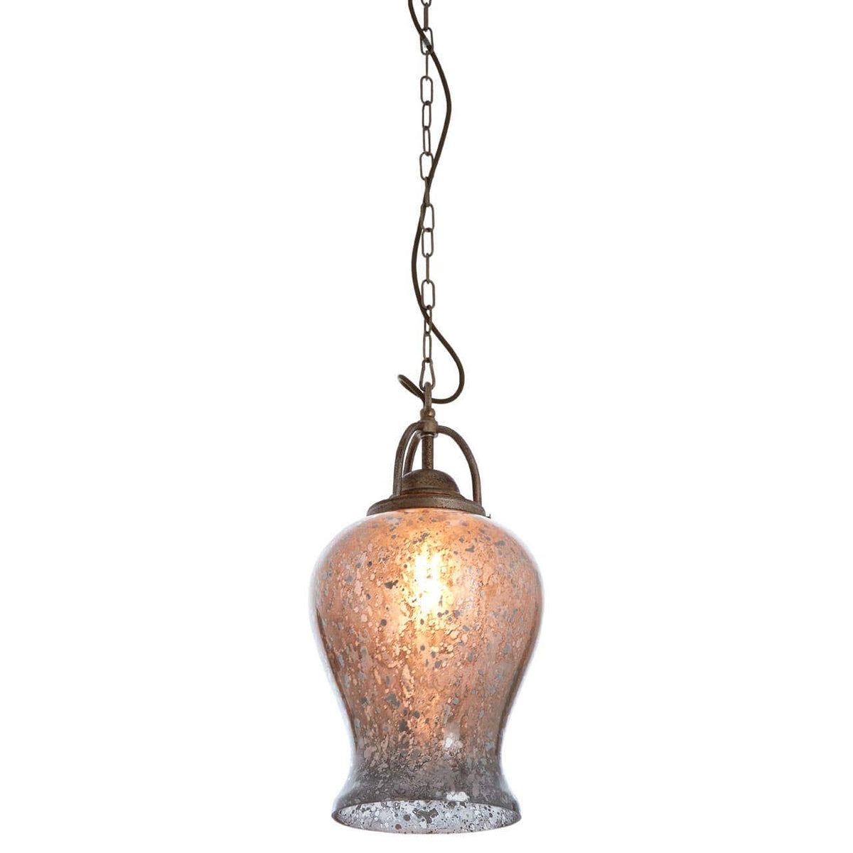Terina Antique Silver Finish Pendant Light.