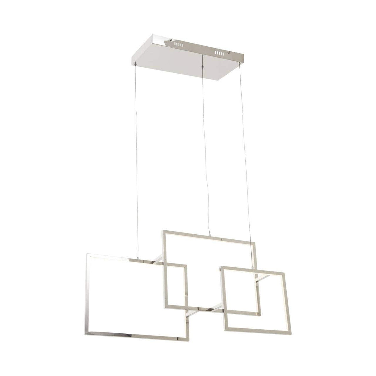 Trieste Three Square Pendant Light.