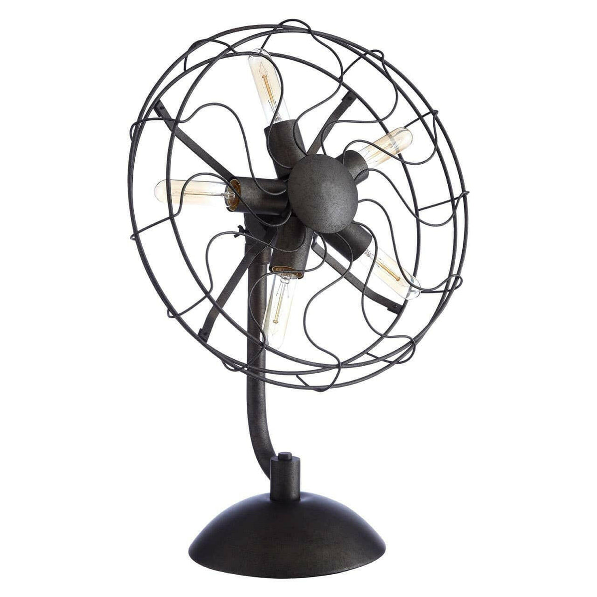 Vintage Fan Shape Table Lamp.