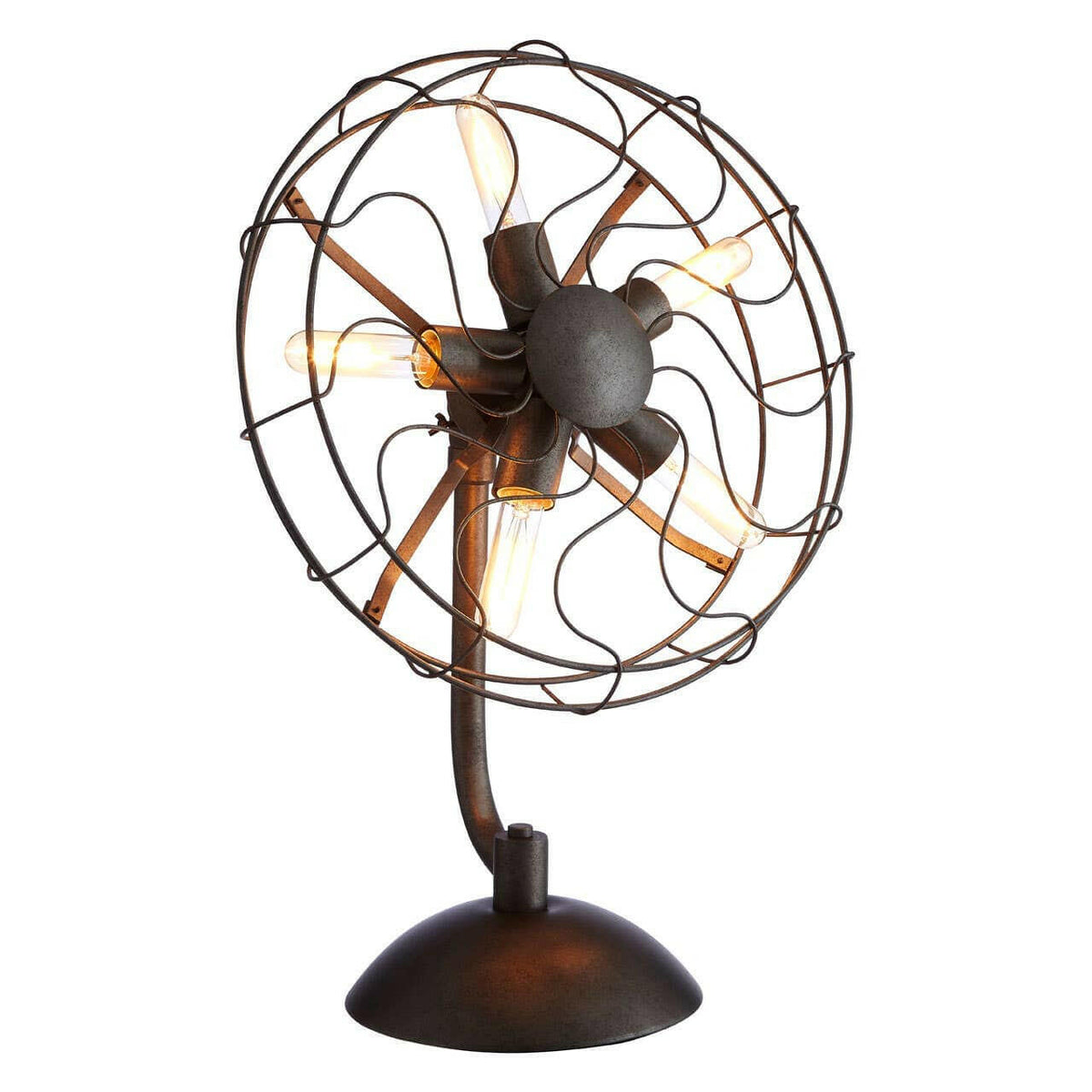 Vintage Fan Shape Table Lamp.