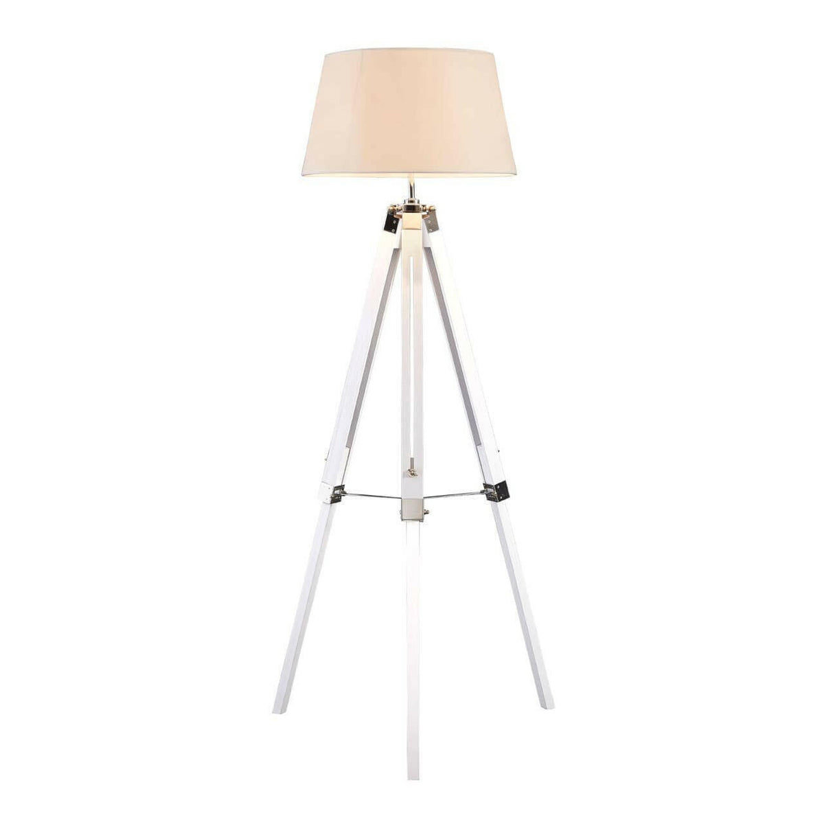 White Bailey Tripod Floor Lamp - 144Cm.