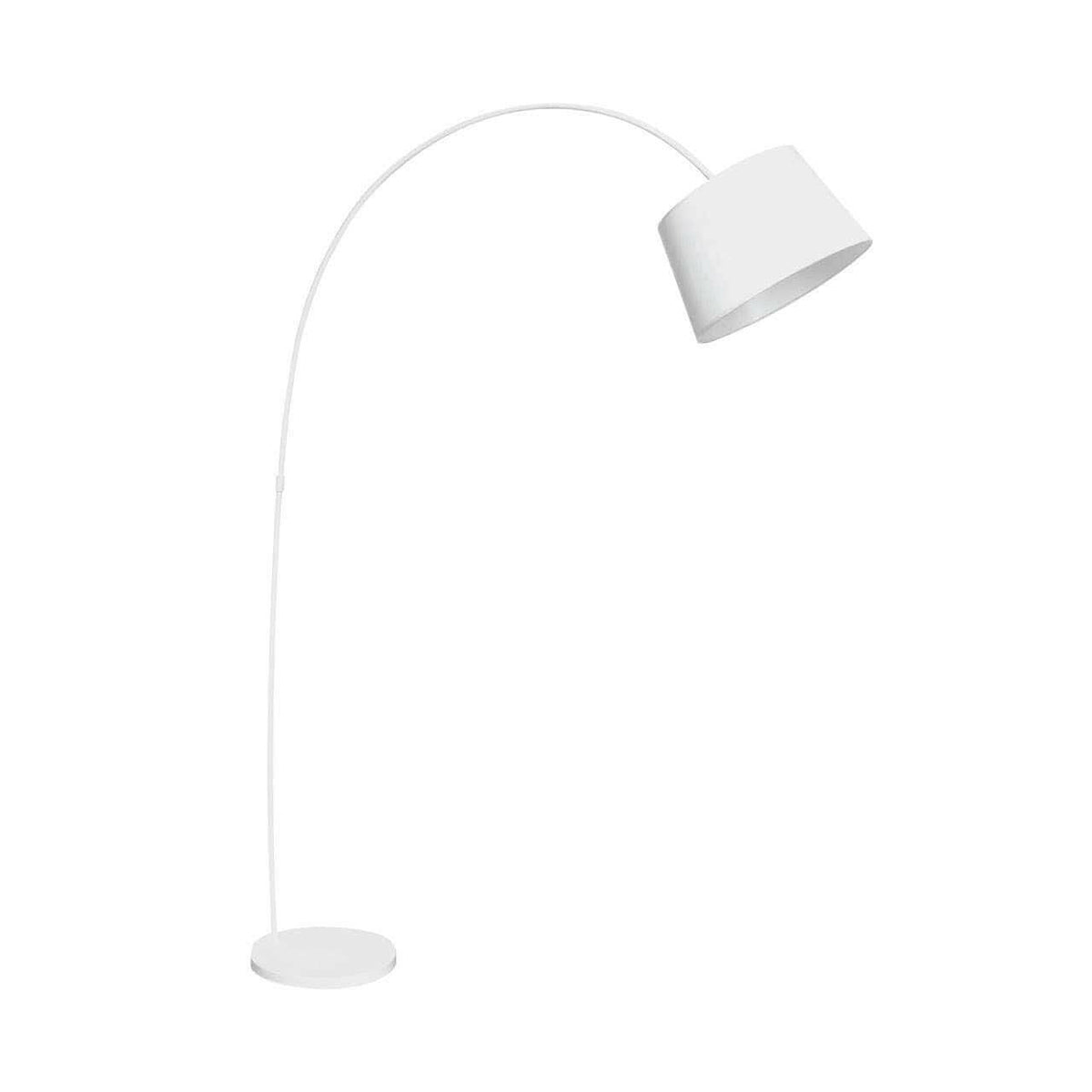 White Metal Arched Floor Lamp.