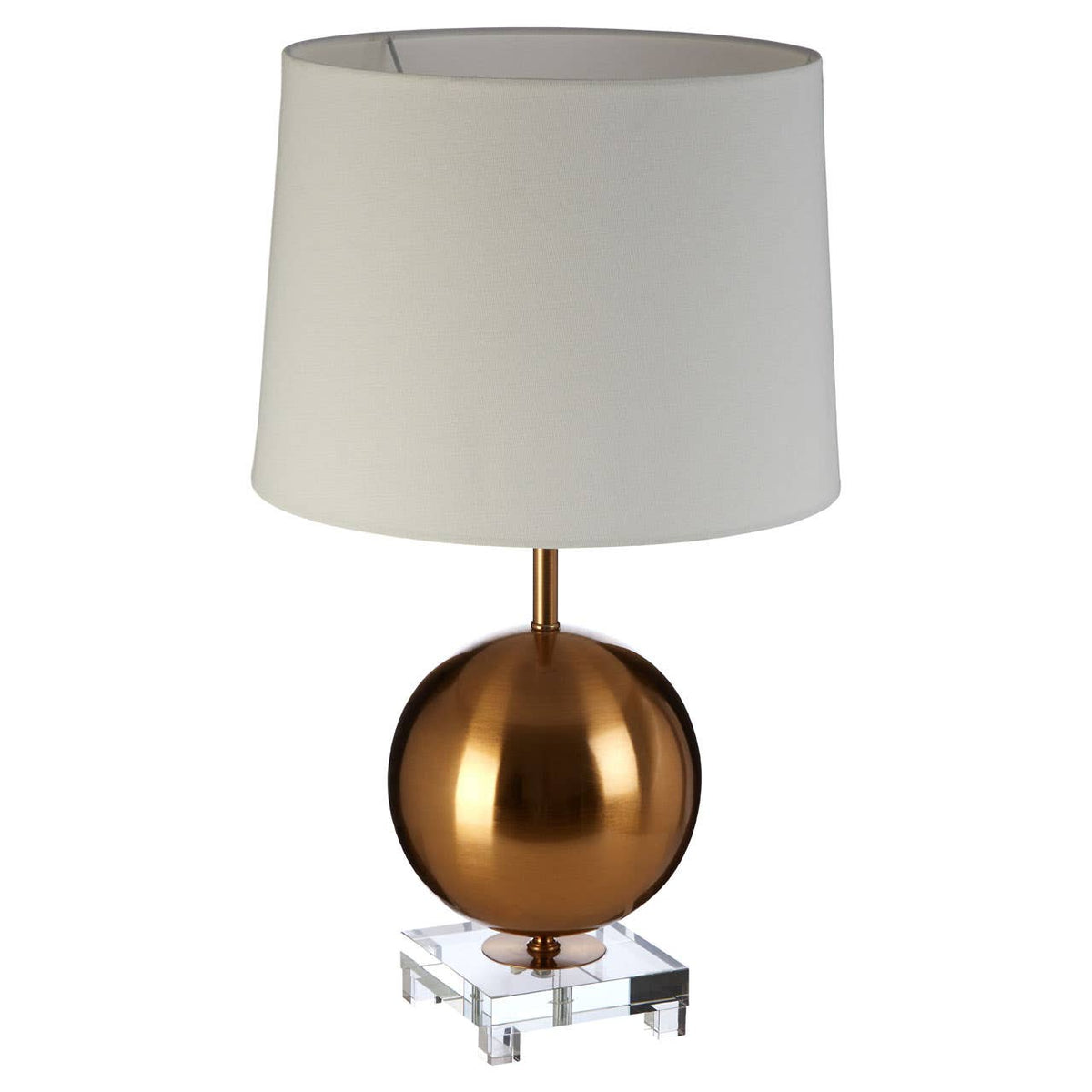 Zena Gold Sphere Table Lamp.
