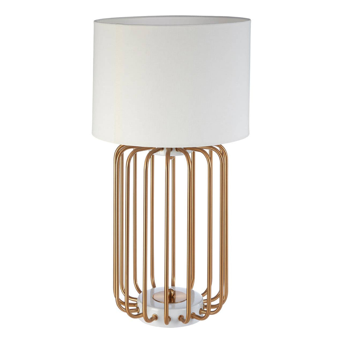 Zora Gold Caged Table Lamp.