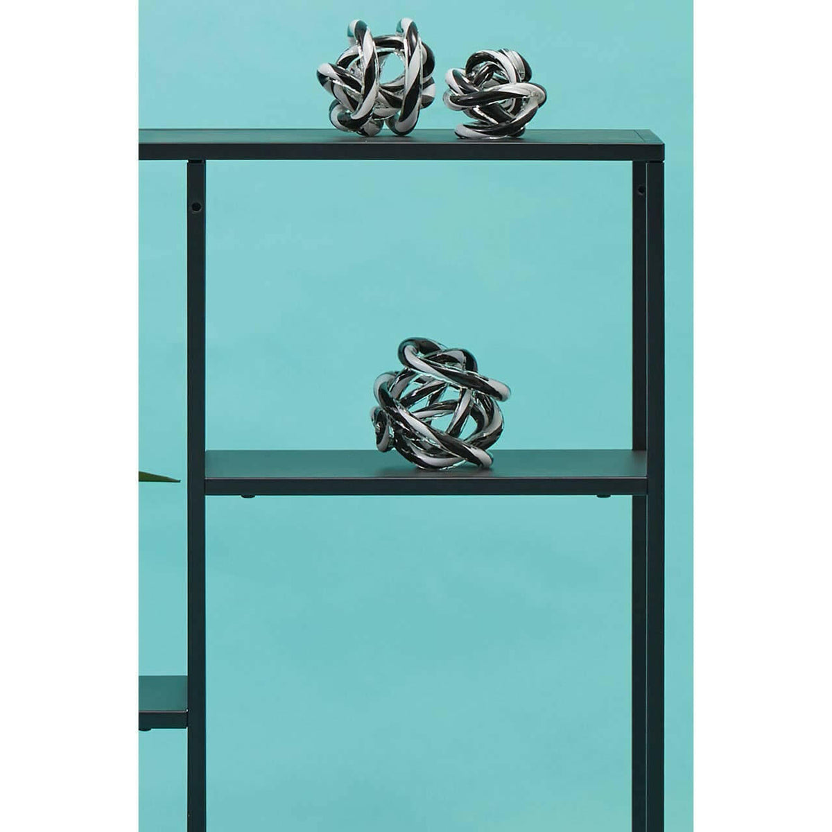 Acero Black Metal Multi Shelf Unit.